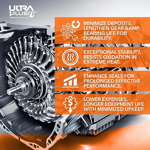 Miniatura 4 de ULTRA 1PLUS 80W-90 Aceite para engranajes API GL-5  2 galones, lubricante para engranajes automotrices 80W90, lubrica engranajes en diferenciales y