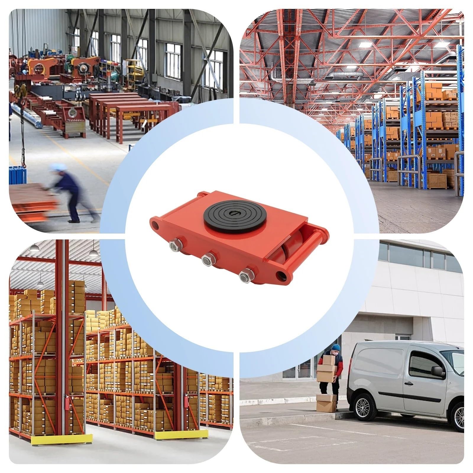 Przenośnik maszyn przemysłowych Przemysłowy wózek transportowy o(Red)