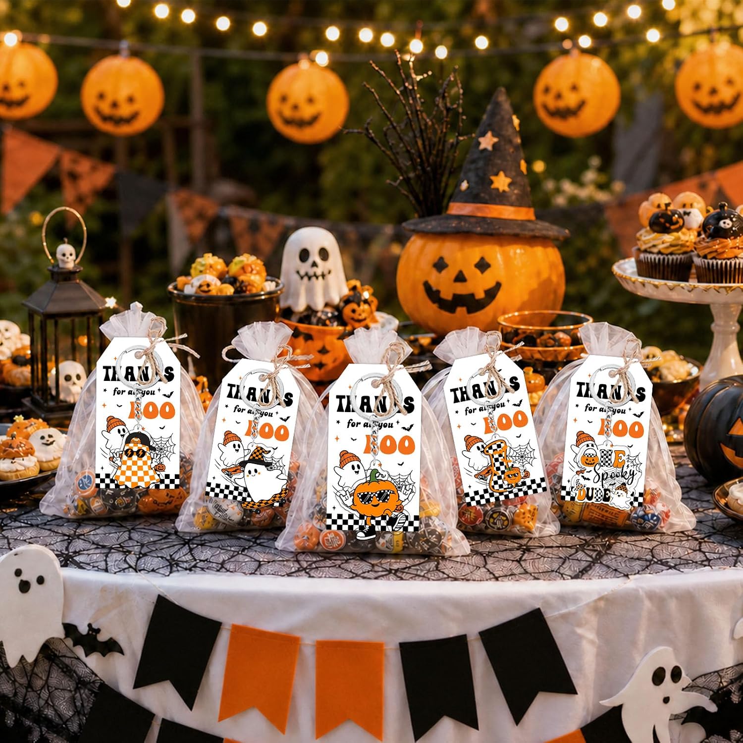 24 Set One Spooky Dude Halloween Acrylic Keychains image 4