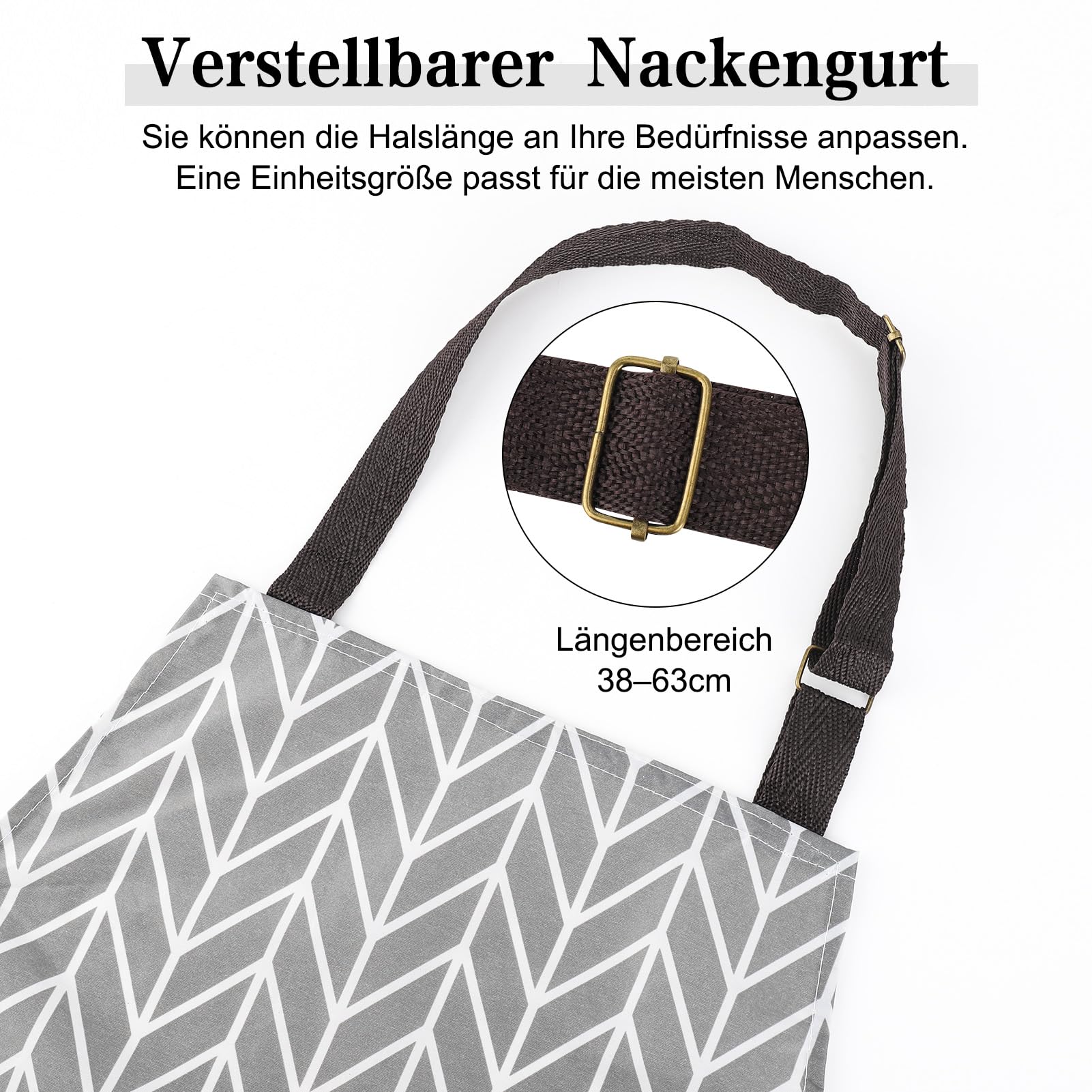 3 Stücke Wasserdicht Schürze, Kochschürze mit Taschen, Verstellbarem Küchenschürze Grillschürze latzschürze für Damen und Männer | Schürze mit Taschen, Verstellbarem Grillschürze latzschürze für Damen