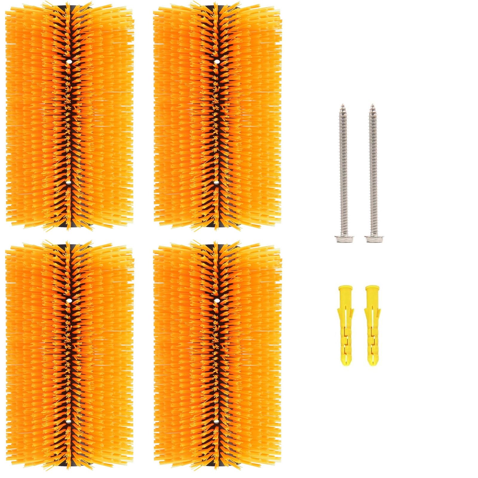 Cepillo para rascar Ganado,raspador semicircular Cepillos de Masaje,4 Pack,Alivia la picazón,Masaje y Peinado,Aliviar Las emociones,para Caballo,Cabra,Vaca,Oveja,Cerdo,Ganado