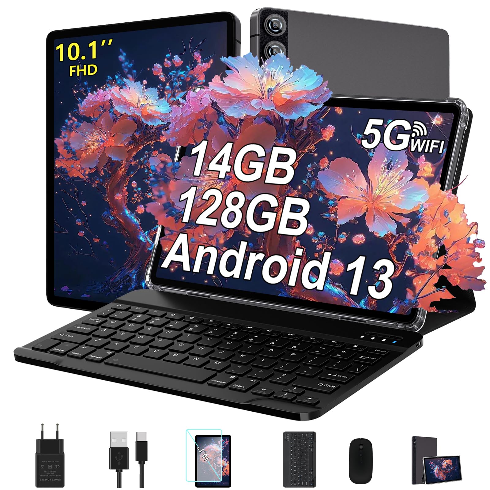 ZIOVO Tablet 10 Pulgadas Android 13 Tablets PC 14GB RAM + 128GB