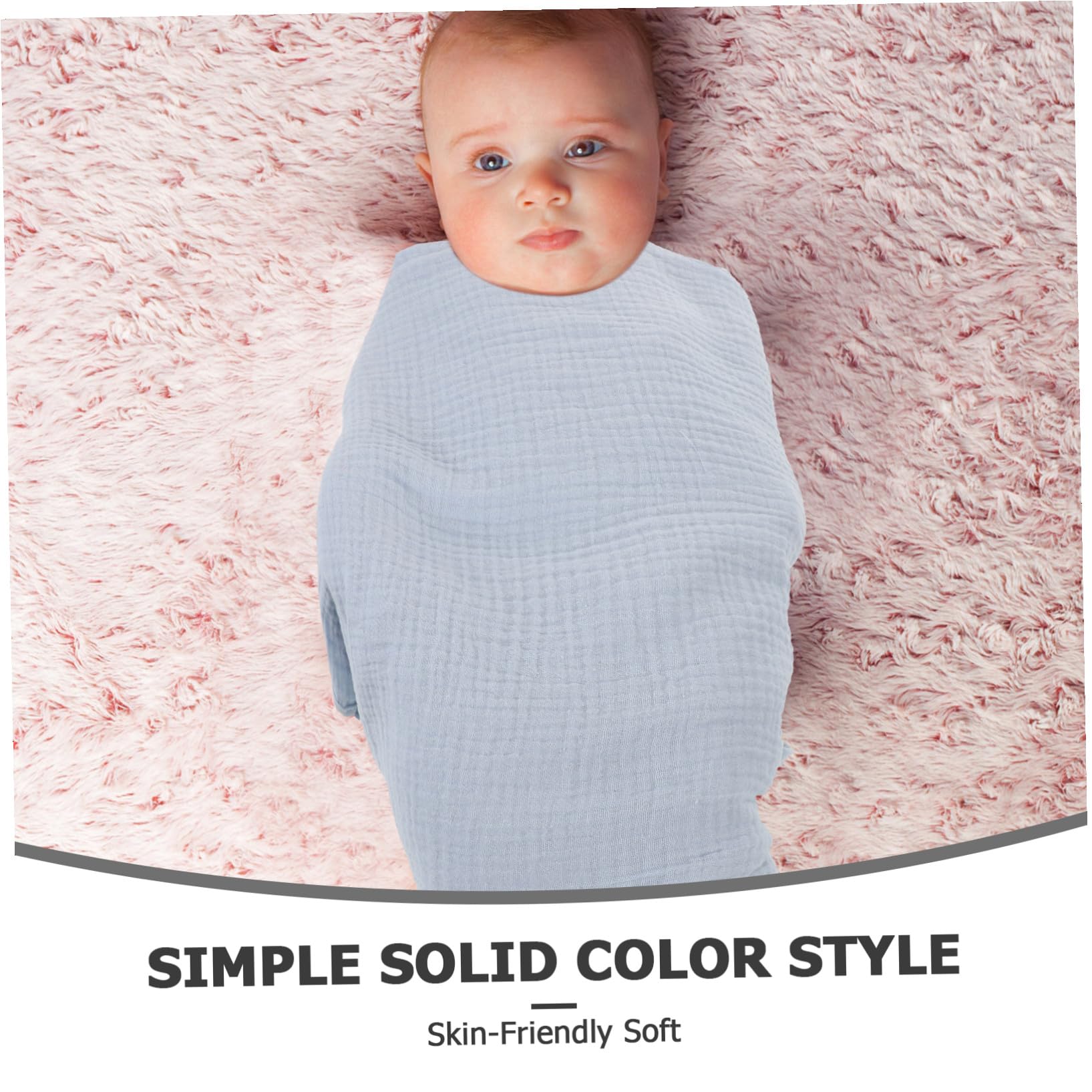 minkissy 3stücke Musselin Wickeldecke für Dehnbarem Tuch für Neugeborene Sanft zur Haut Großzügige Maße Minimalistisches Design für Tiefen Schlaf