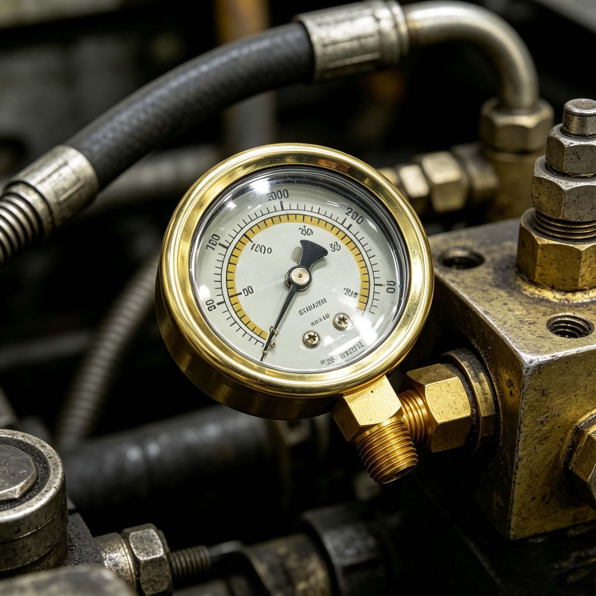 Manometro idraulico 0-400 Antivari 5800 PSI vibrazione resistente metallo