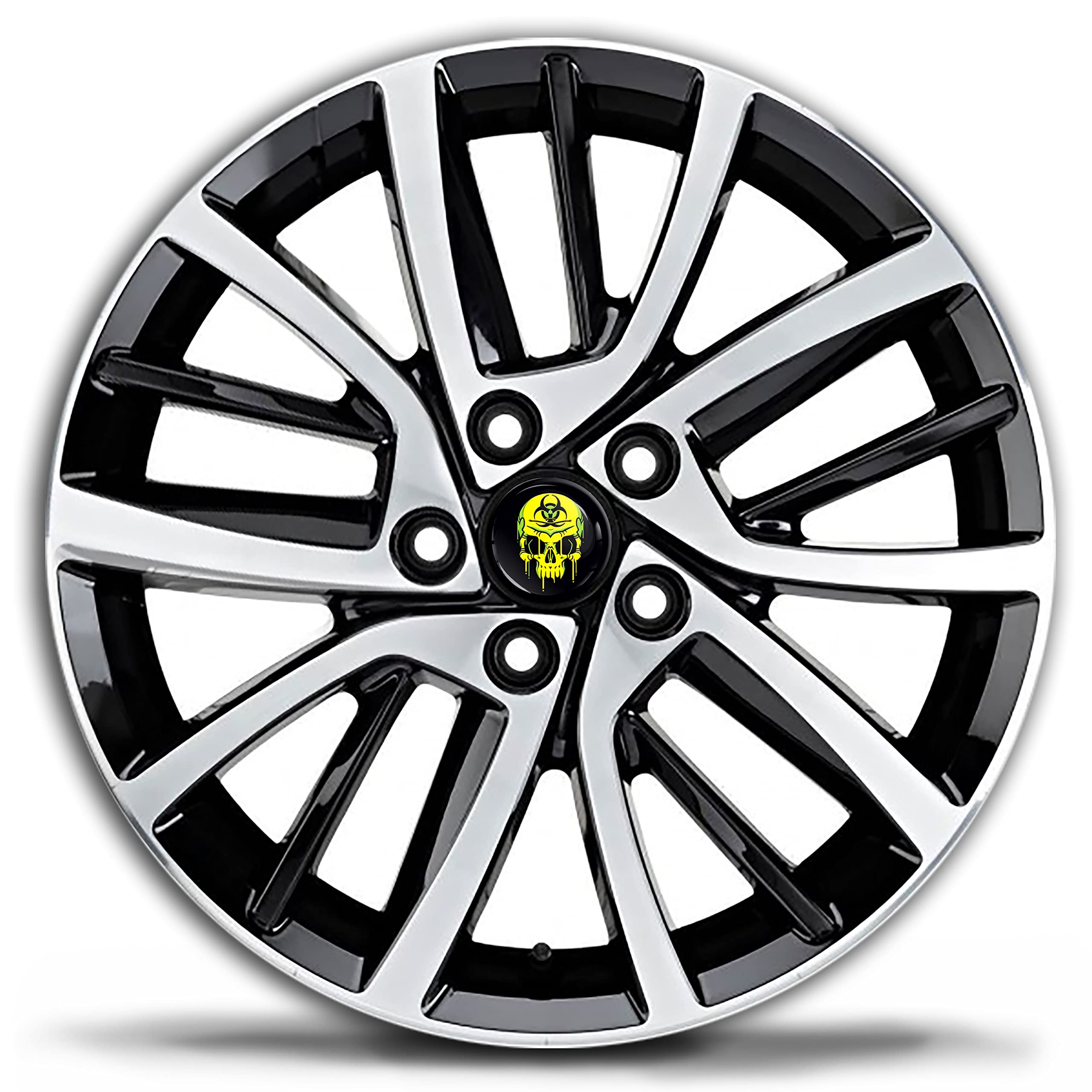 4 coprimozzi esterni per ruote VW da 65 mm, coprimozzi per ruote Volkswagen Golf 8 con logo 5H0601171 - Italia