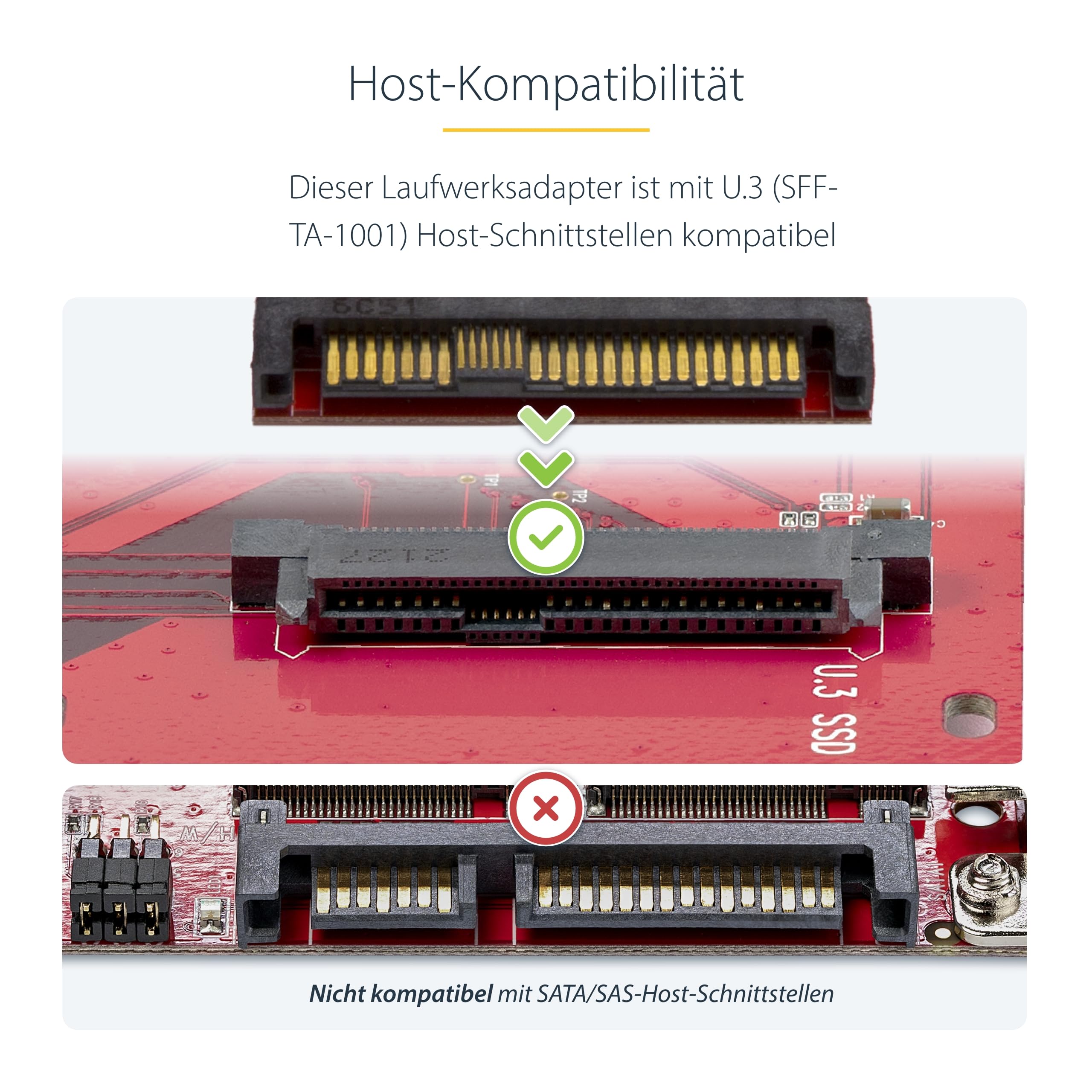 StarTech.com M.2 auf U.3 Adapter für M.2 NVMe SSDs – Bild 3