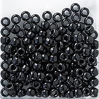 Vista 5 de The Beadery - Cuentas de caballo de barril de 0.354x0.236 in, negro - 900 piezas - 750V052