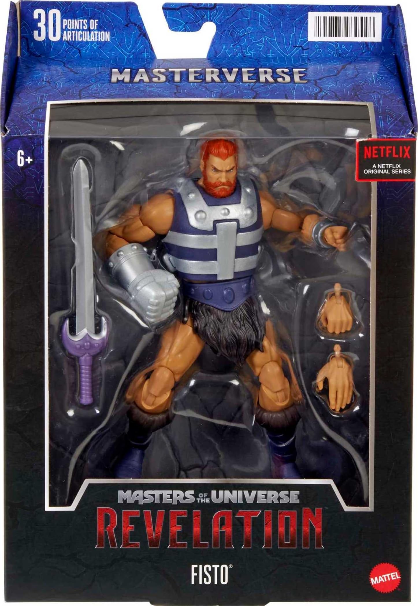 Masters of The Universe Figura de acción Masterverse Fisto con Accesorios, Regalo Coleccionable Motu de 7 Pulgadas para fanáticos de 6 años en adelante