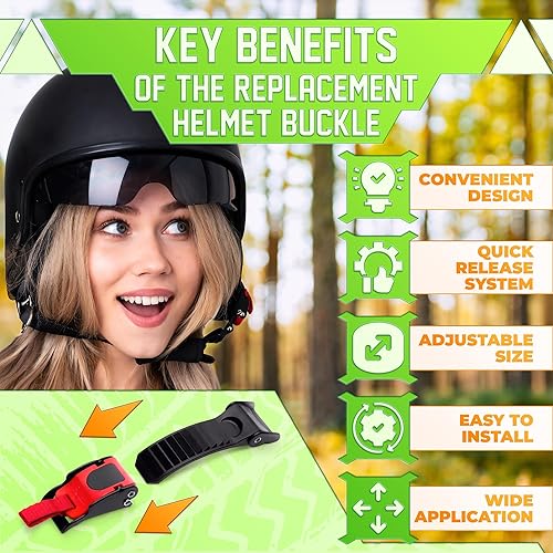 Miniatura 4 de 3 hebillas de casco de liberación rápida para correas de hasta 0.77 pulgadas de ancho, resistente a la intemperie, kit de hebilla de liberación
