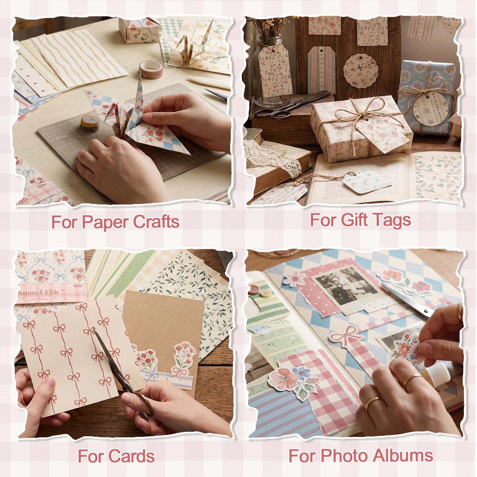 Floral Scrapbook Paper - 60 Sheets -5 Floral Scrapbook Paper - 60 Sheets -5