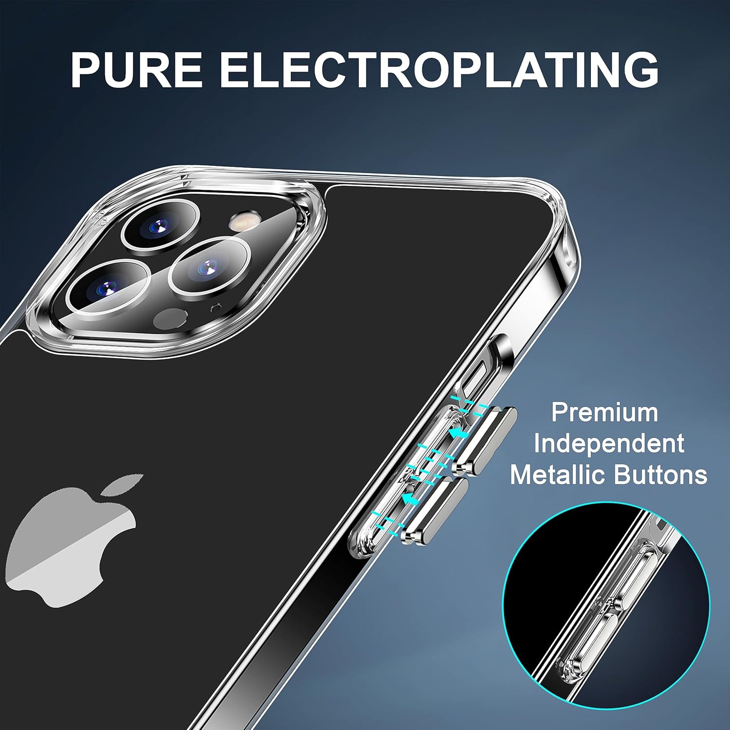 Kickstand for iPhone 13 Pro Case, 3-Way Adjustable with Metal Stand, Military-Grade Shockproof Bumper, Slim Transparent Acrylic Back Cover, Crystal Clear Design for iPhone 13 Pro - Image 6