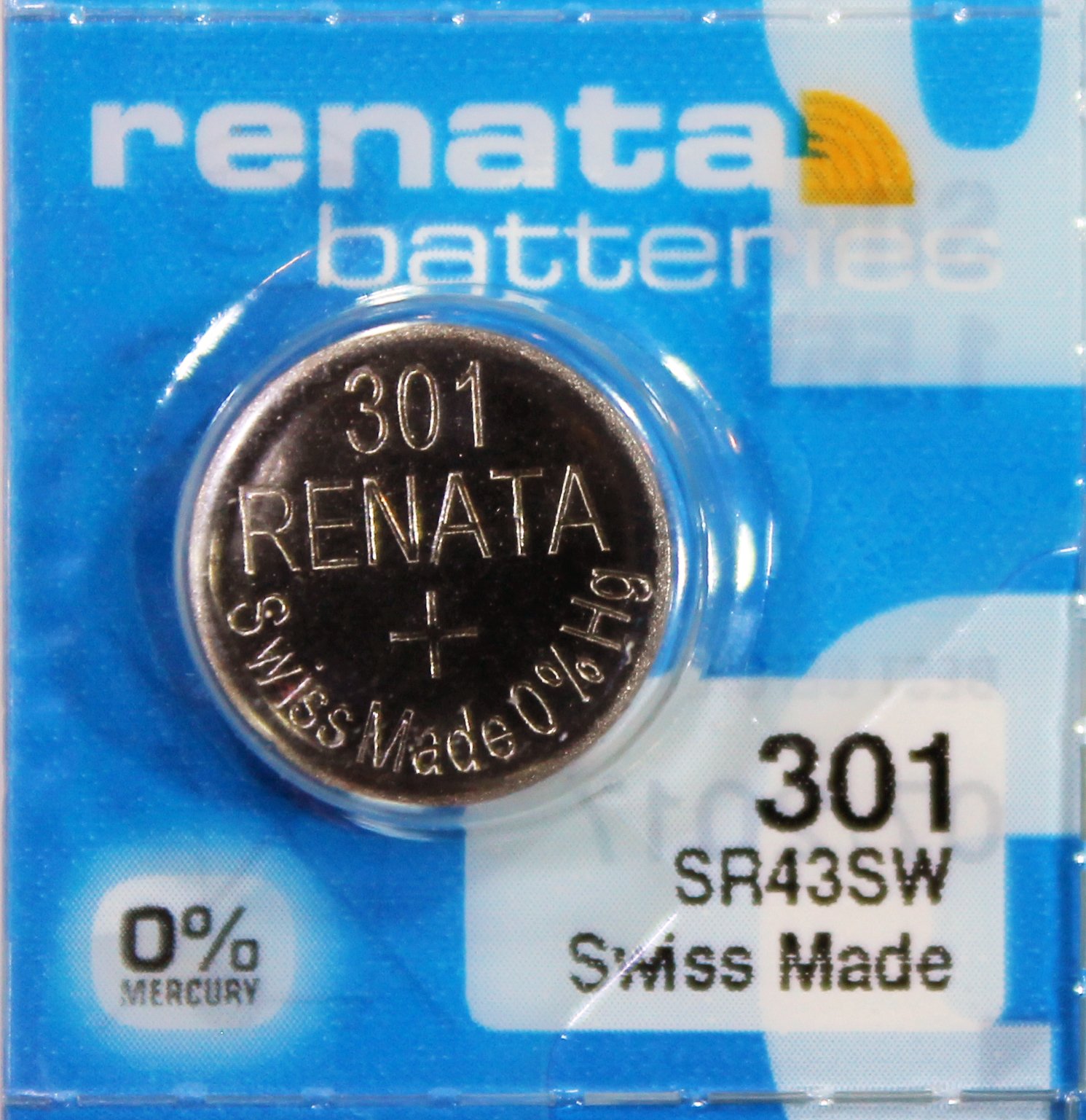 Pile Bouton Renata SR43 Suisse - Oxyde D'argent, Neuve Sous Blister
