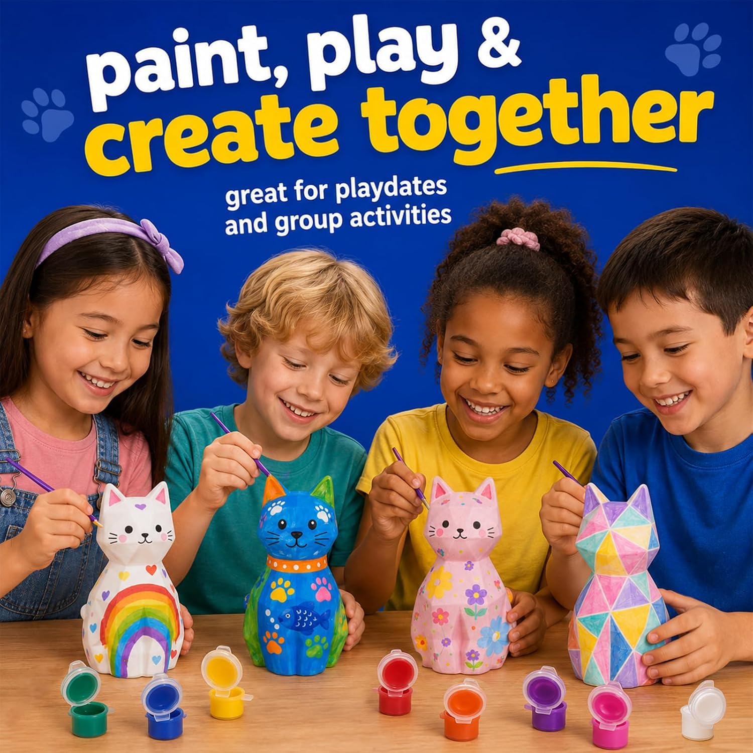 Paint Your Own Cat Lamp Kit