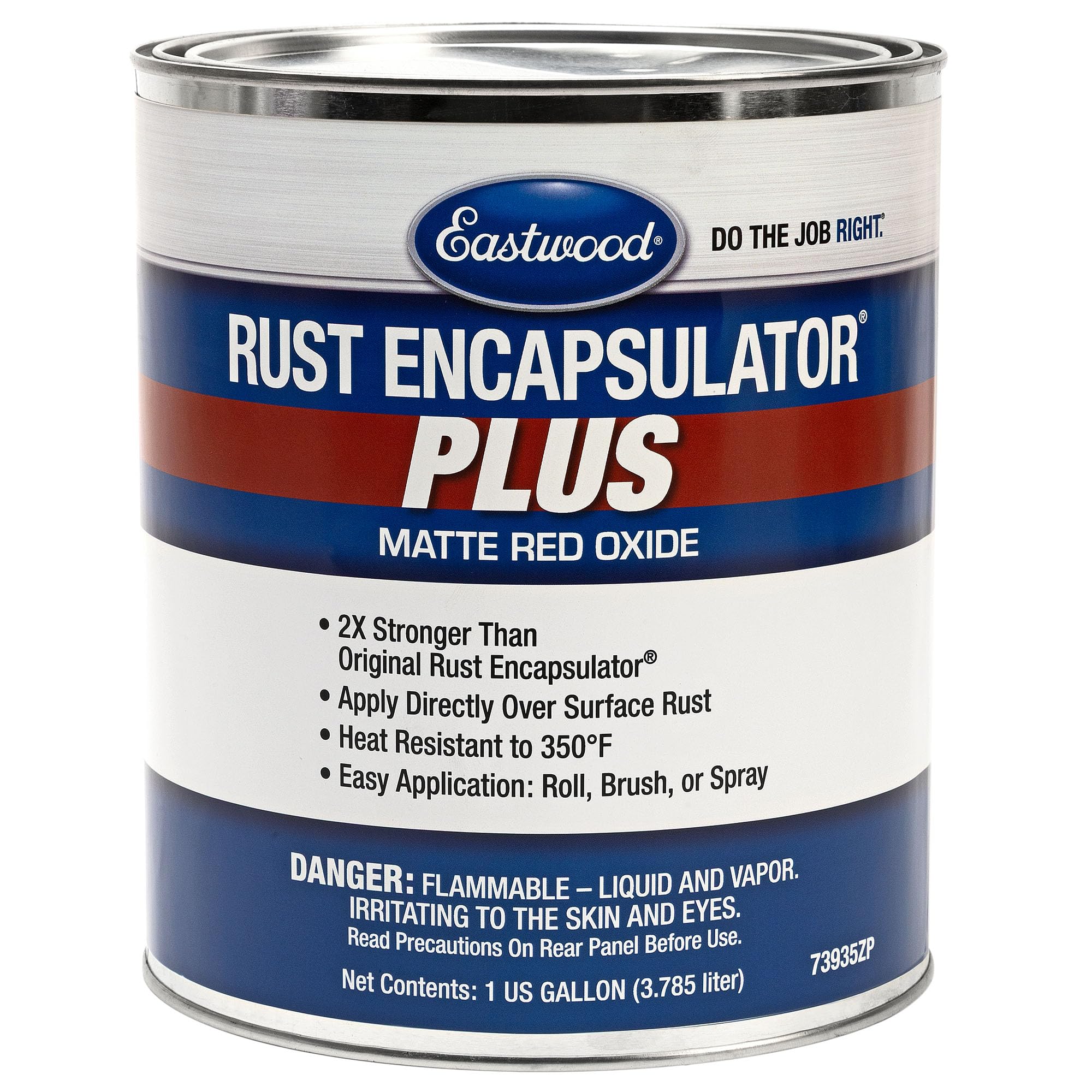 Eastwood Matte Red Rust Encapsulator Plus | Long Lasting Durable Finish 1 Coat Maximum Rust Protection | Heat Resistance up to 350 degrees Fahrenheit | Gallon 1 Pack