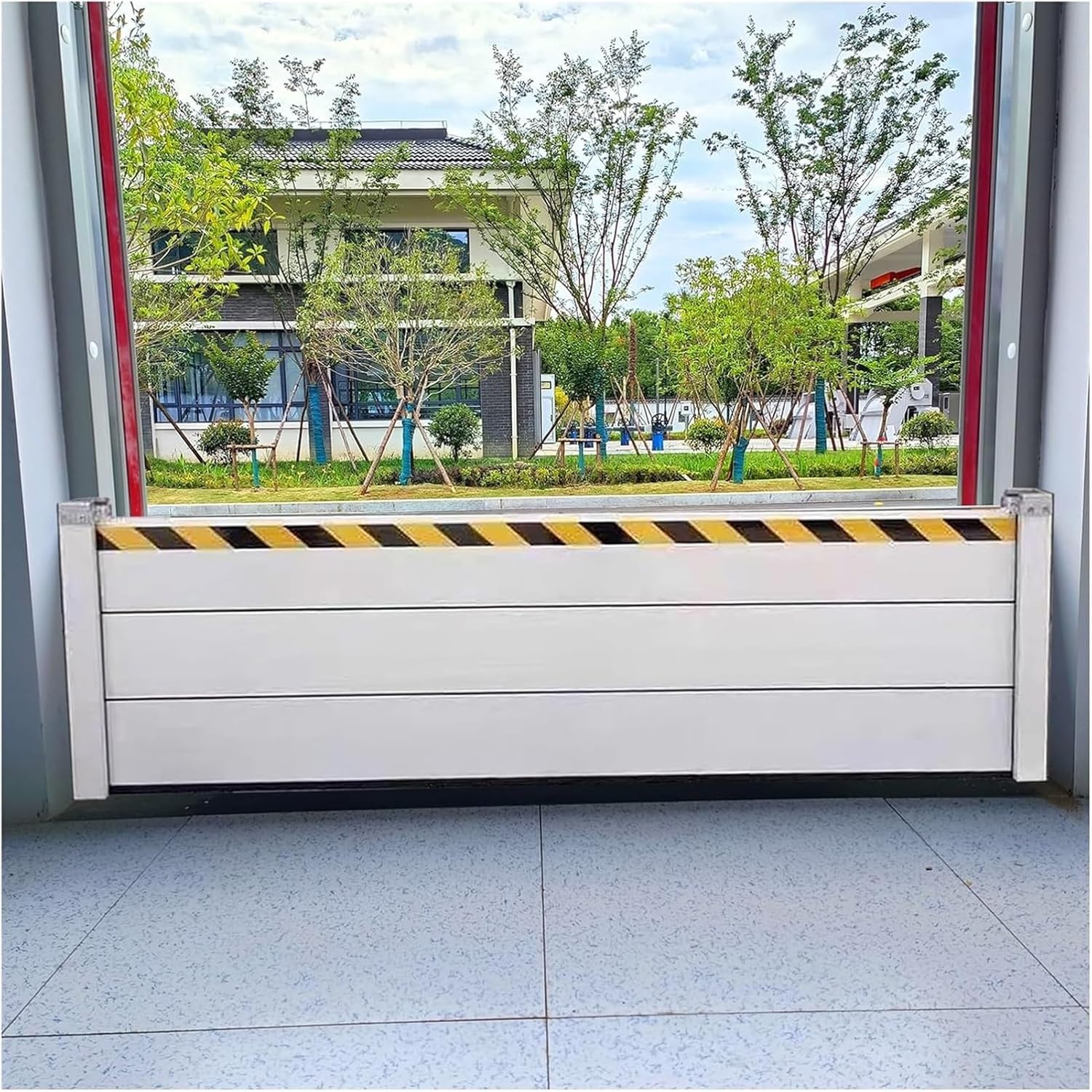 Flood Protection Barriers for Garage Door/Basement, Heavy Duty Aluminum Reusable Detachable Water Barrier Shield, 20/40/60/80cm High, Unit Module Design Water Prevention System (Color : H60c