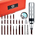 AKM Main manuelle Réversible Ensemble de pilotes d'impact Extractor-26 PCS Tournevis à impact S2 Acier Hex Phillips tournevis à fentes Bits beaucoup plus durable désengage Fermetures rouillées ou boulons congelés