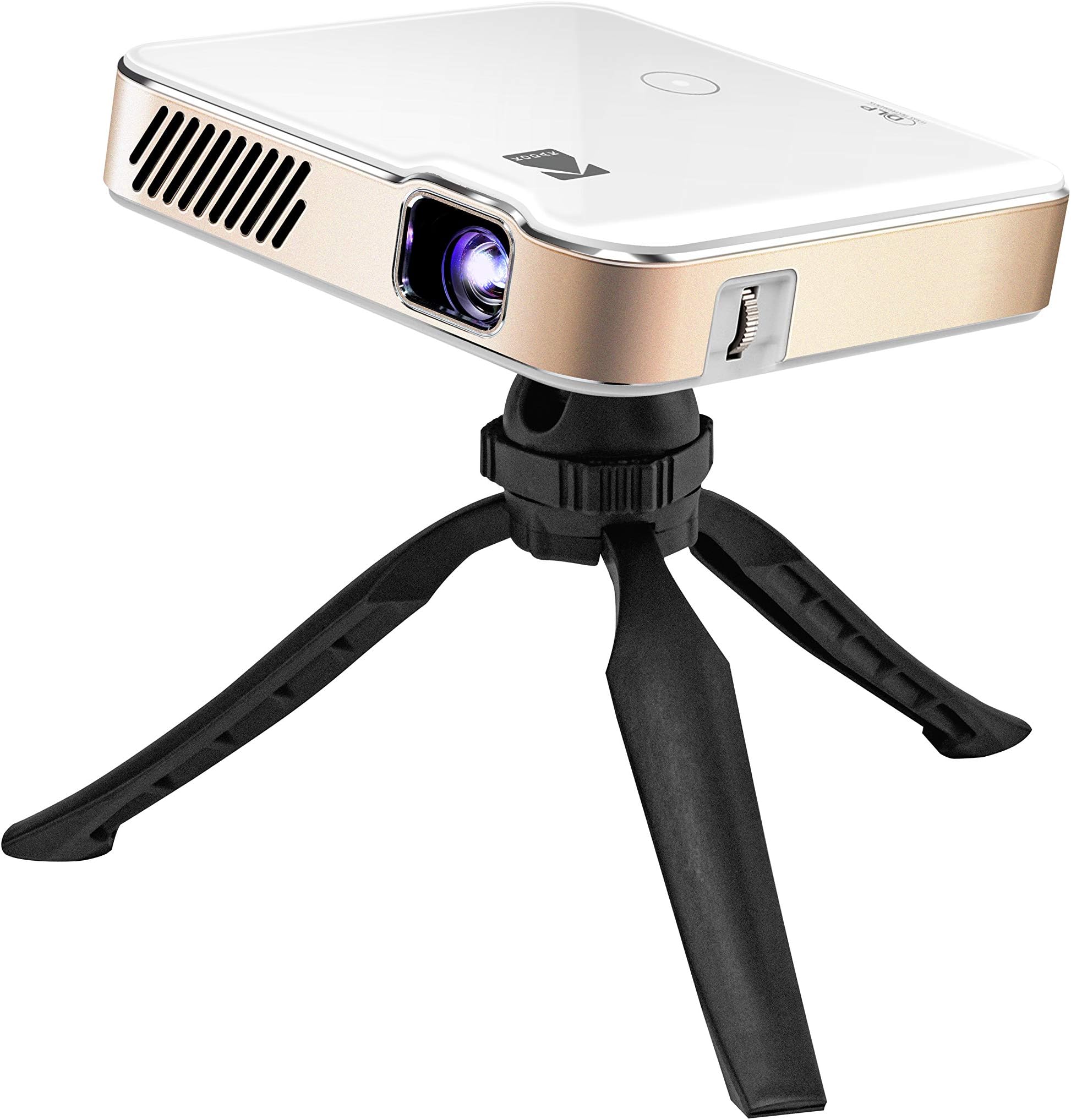 KODAK Luma 450 Portable Full HD Smart Projector | Wi-Fi, Bluetooth, HDMI & USB Compatible Mini Home Theater System Up to 150 | 1080p Native Resolution (4K), 200 Lumens | Tripod Included