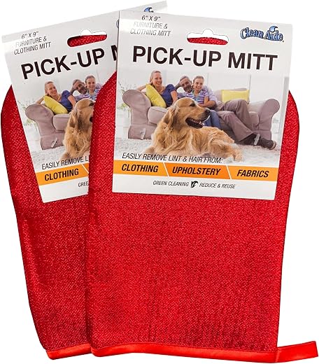 CleanAide Pet Hair Removal Pick It Up Mitt (2-Pack)
