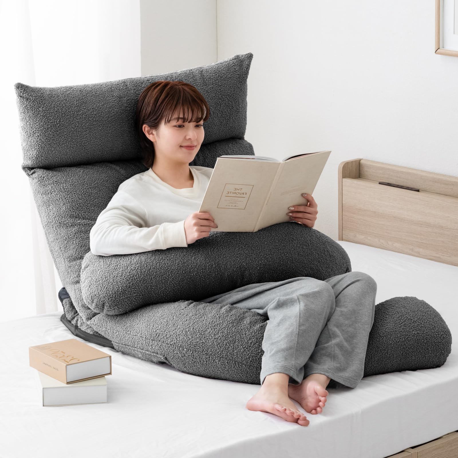Amazon｜タンスのゲン ベッドで、暮らす。ハグ座椅子(R) ハイバック