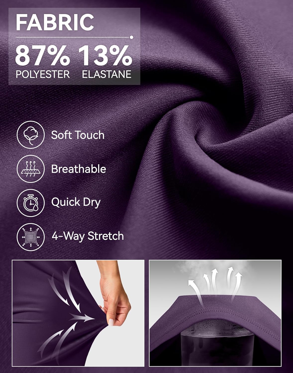 G GRADUAL Bermuda Shorts for Women with Pockets 10" Knee Length Womens High Waisted Long Shorts for Walking Athletic Workout - Image 5