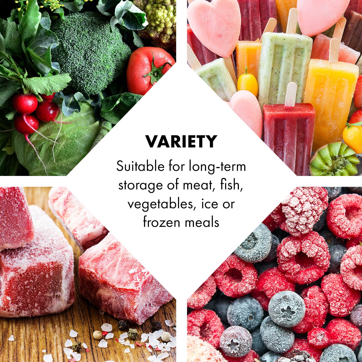 Klarstein Free Standing Chest Freezer Fridge, Compact Mini Freezer for Bedrooms, Home & Office, 78L Compact Chest Freezer, Energy Efficient Upright Small Freezer UK with Removable Hanging Basket — view 6