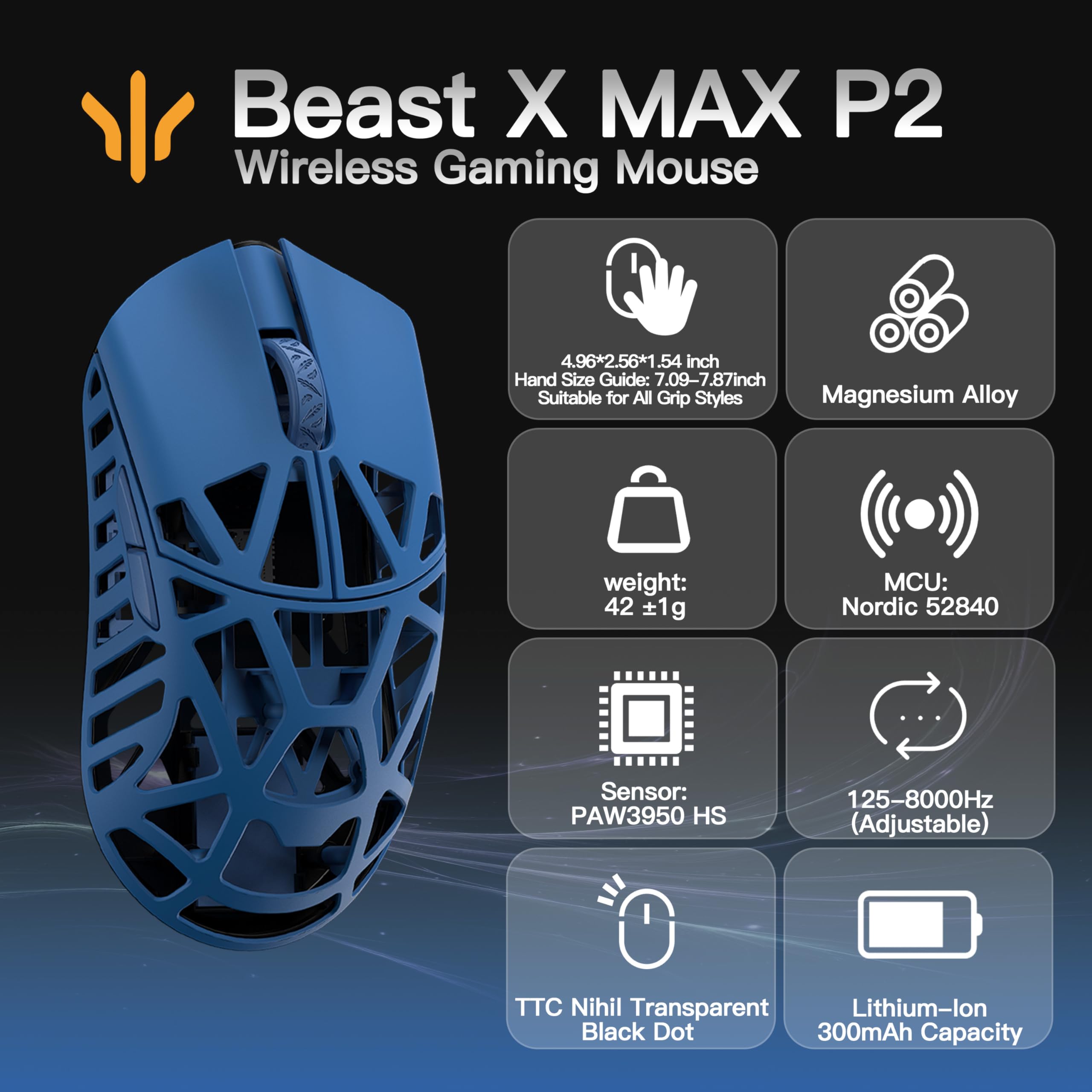 Amazon.in: Buy KEEBMONKEY WLMOUSE Beast X Max Wireless Gaming