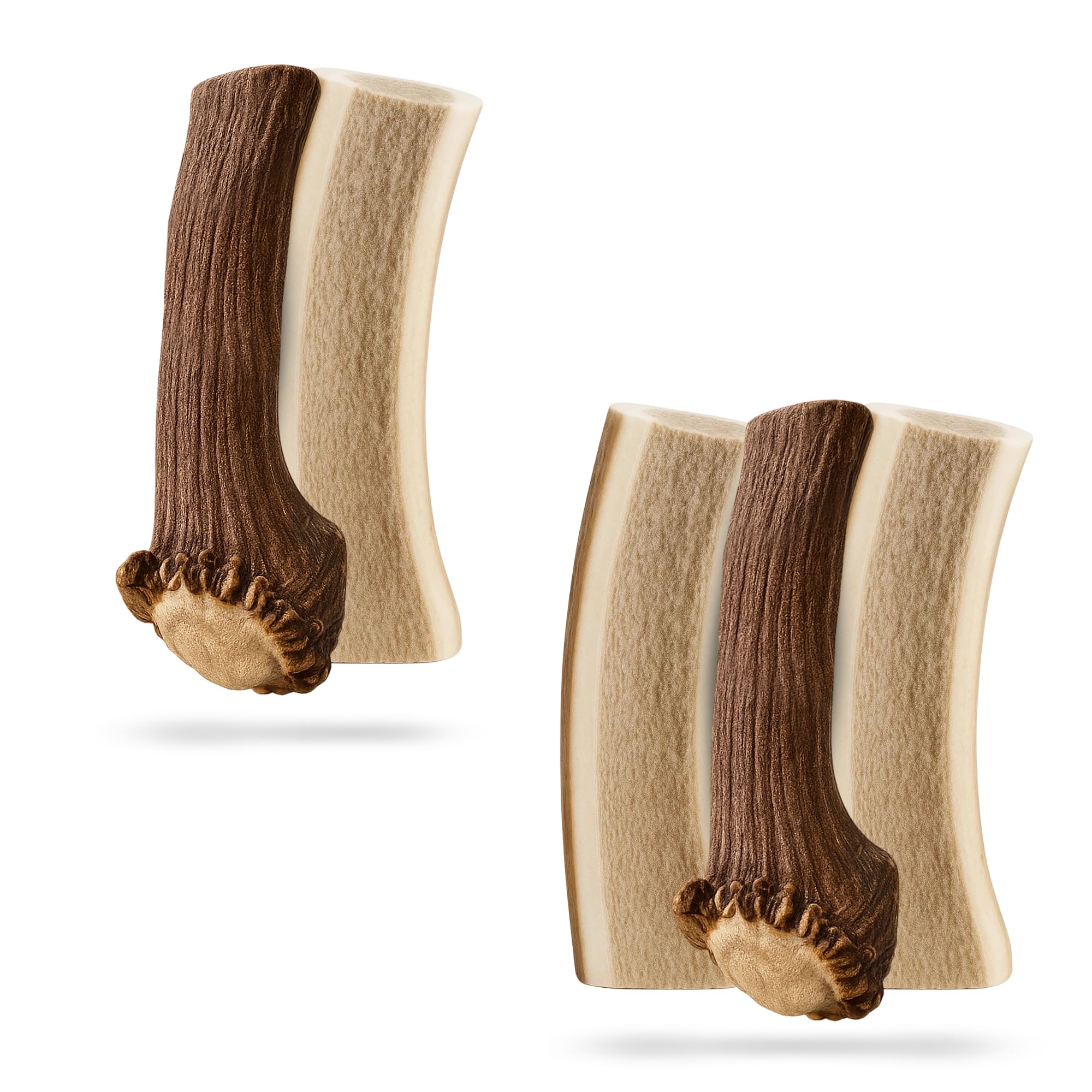 WhiteTail Naturals Split ELK Antlers for Dogs Naturally Shed Bundle Includes 2-Pack Split XL 7 8 3-Pack Split