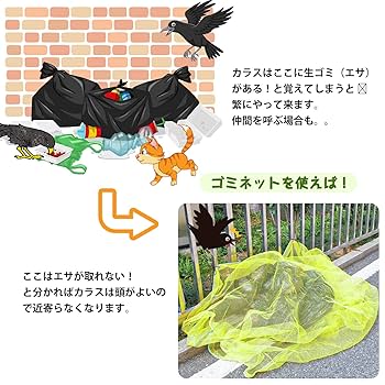 Amazon.co.jp: XiaZ ゴミネットカラスよけ1.2x1.2mサイズ 45L