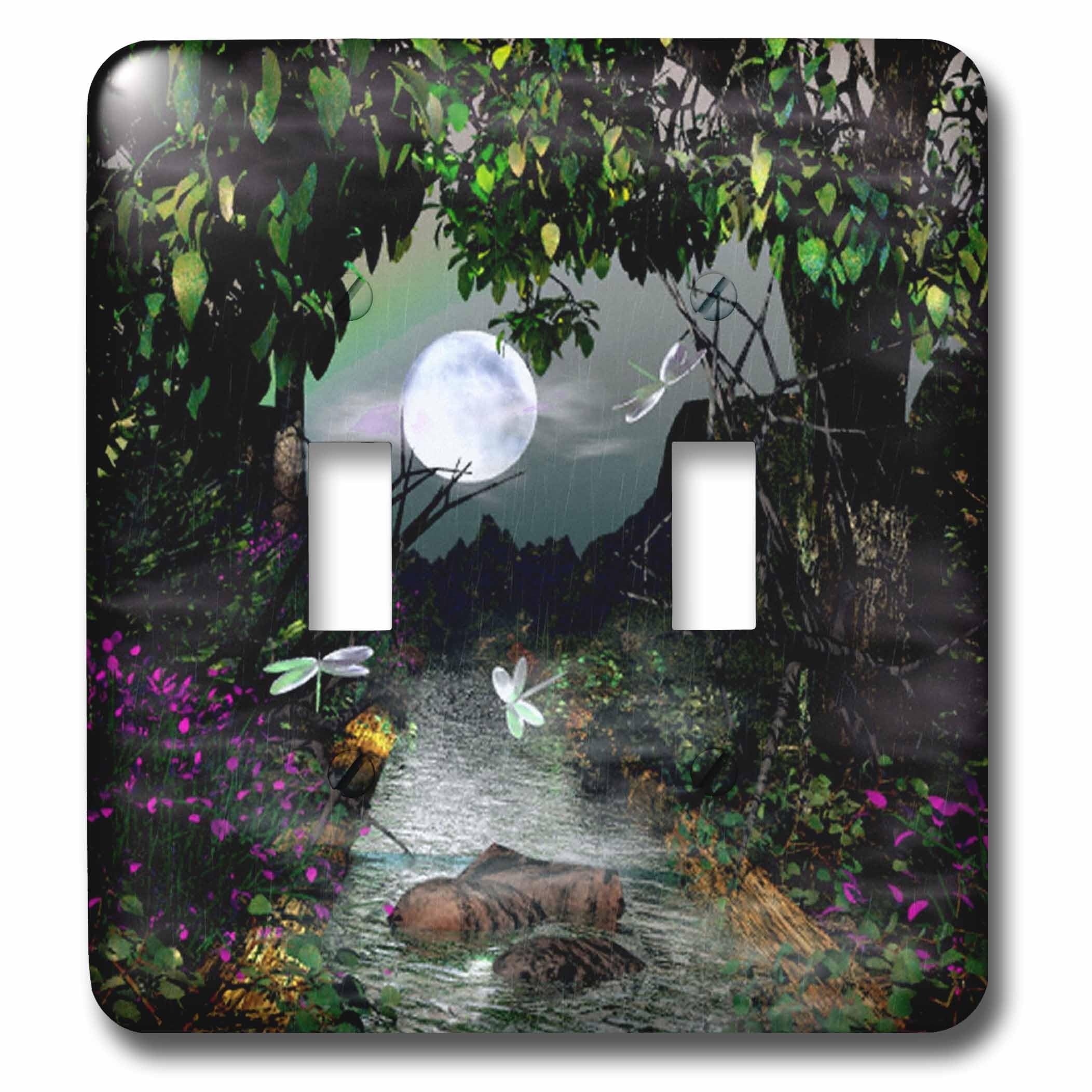 Interrupteur à bascule double 3dRose solution pour mur décoratif