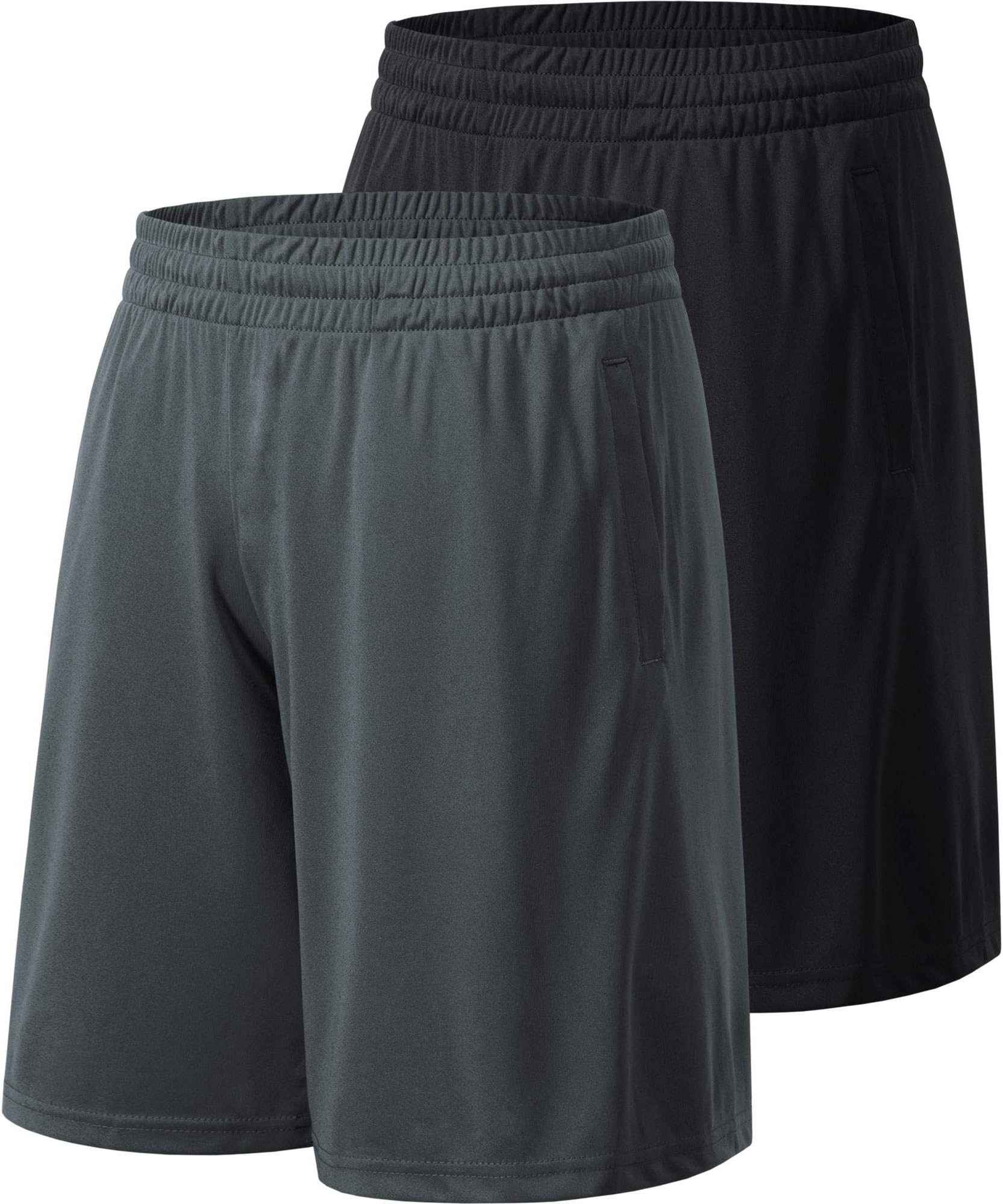 Profectors Men's Athletic Shorts with Pockets and Elastic Waistband Quick Dry Activewear Workout Shorts for Men
