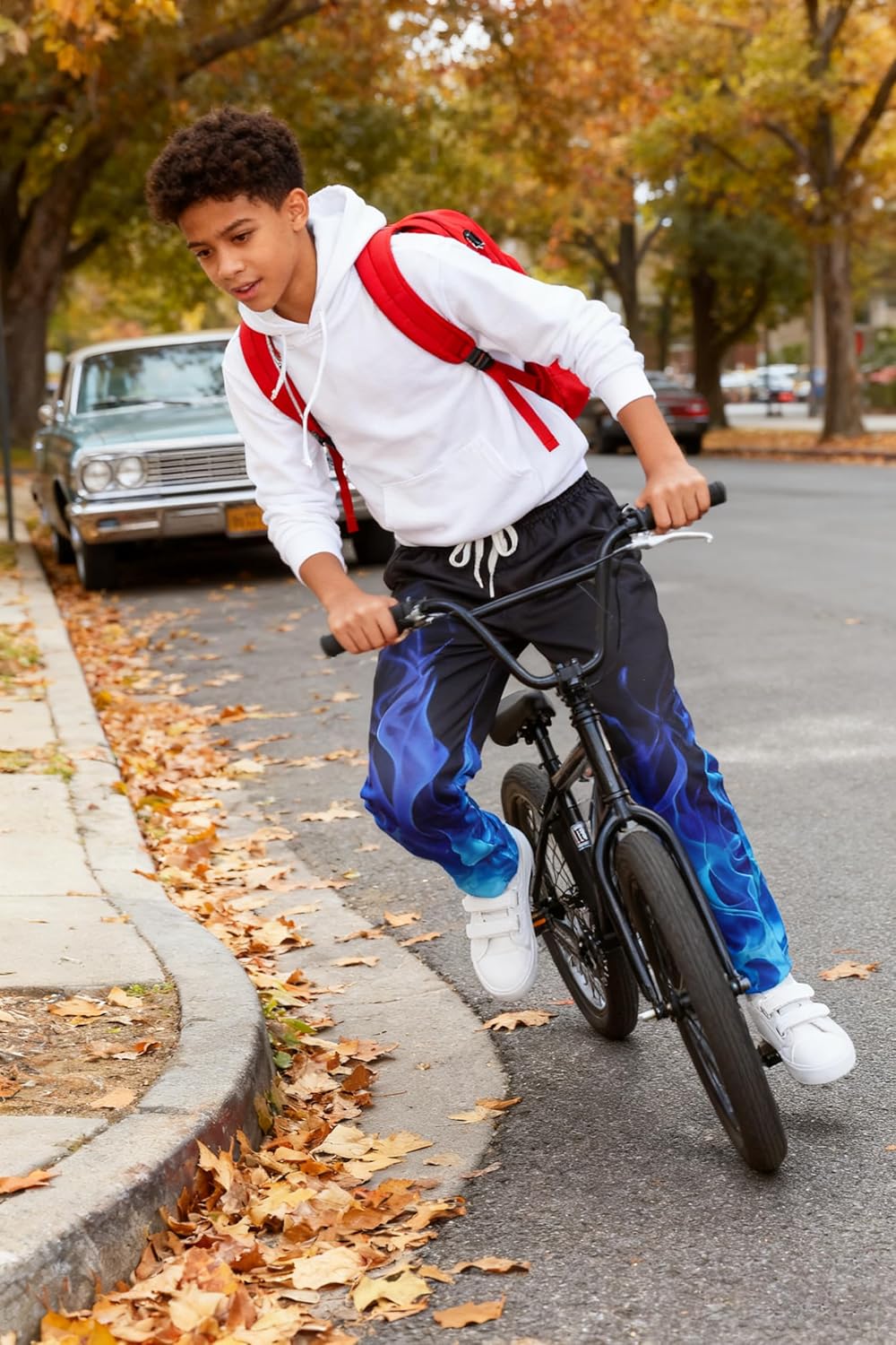 UNICOMIDEA 6-16T Boys Pants Girls Funny Joggers Sports Sweatpants with Drawstring - Image 3