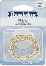 Beadalon JFFW0.9G-01M French Wire/Bullion, Gold Color