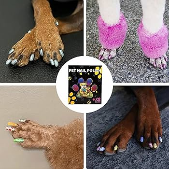 Amazon | Hopweik 犬用マニキュアセット、ネイルアートペイントペン