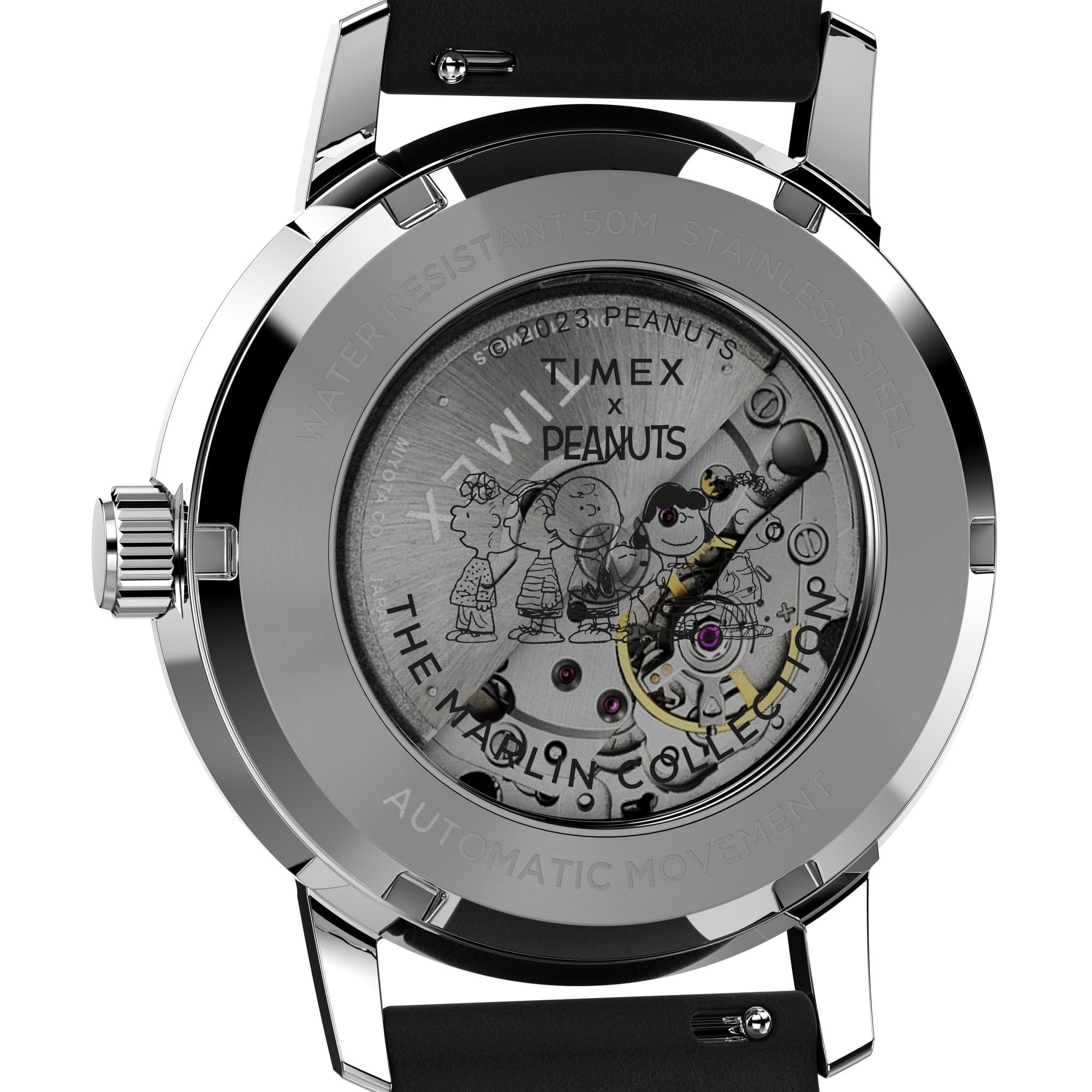 Timex Montre Analogique Automatique pour Hommes Marlin Automatic x Peanuts Snoopy Flying Ace
