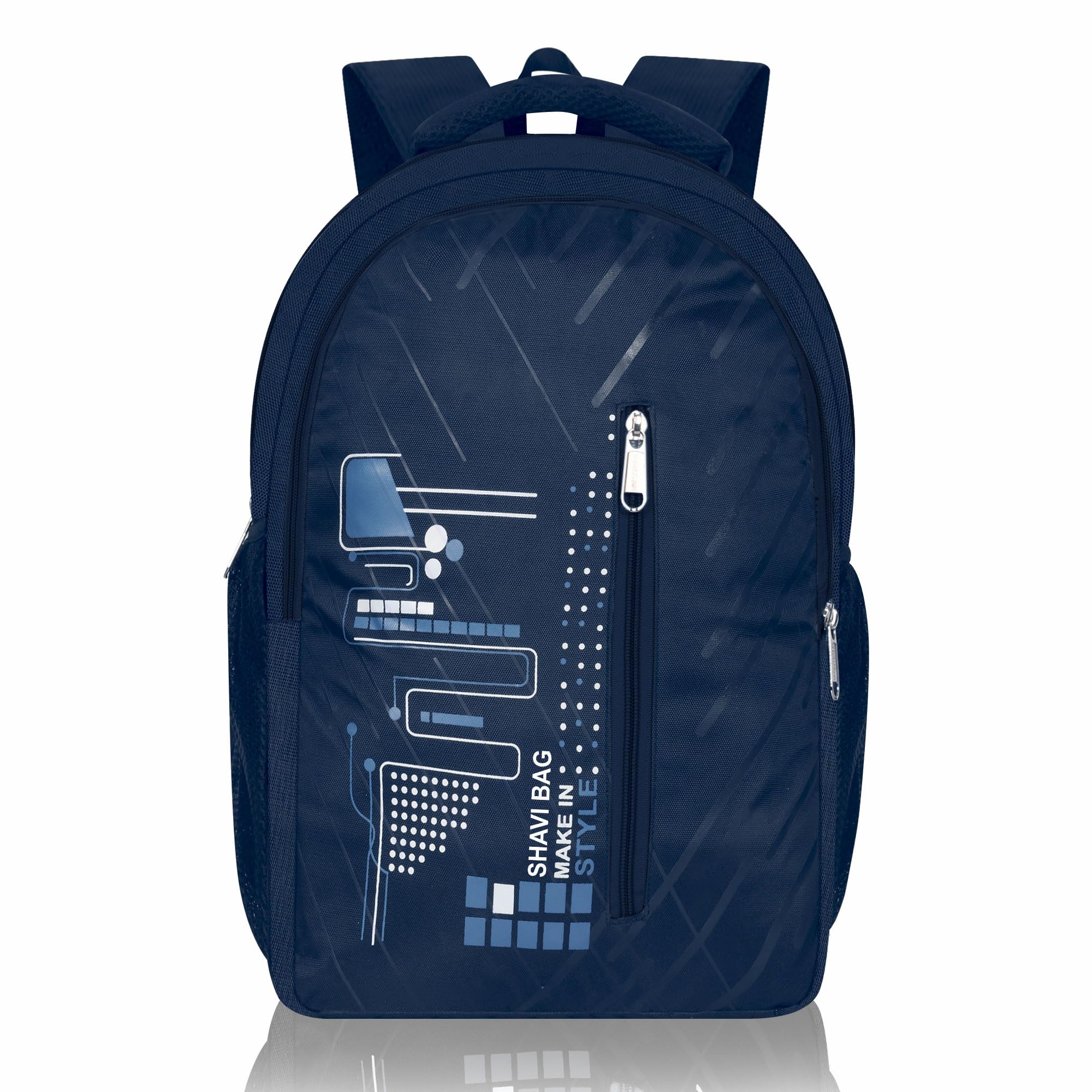 Shavi Bag 40L Lightweight school bags Backpacks for Boys Girls Stylish men and women Casual Travel Laptop Bag College office (Navy Blue-Style) (B0D1FWKPRL) Amazon Price History, Amazon Price Tracker