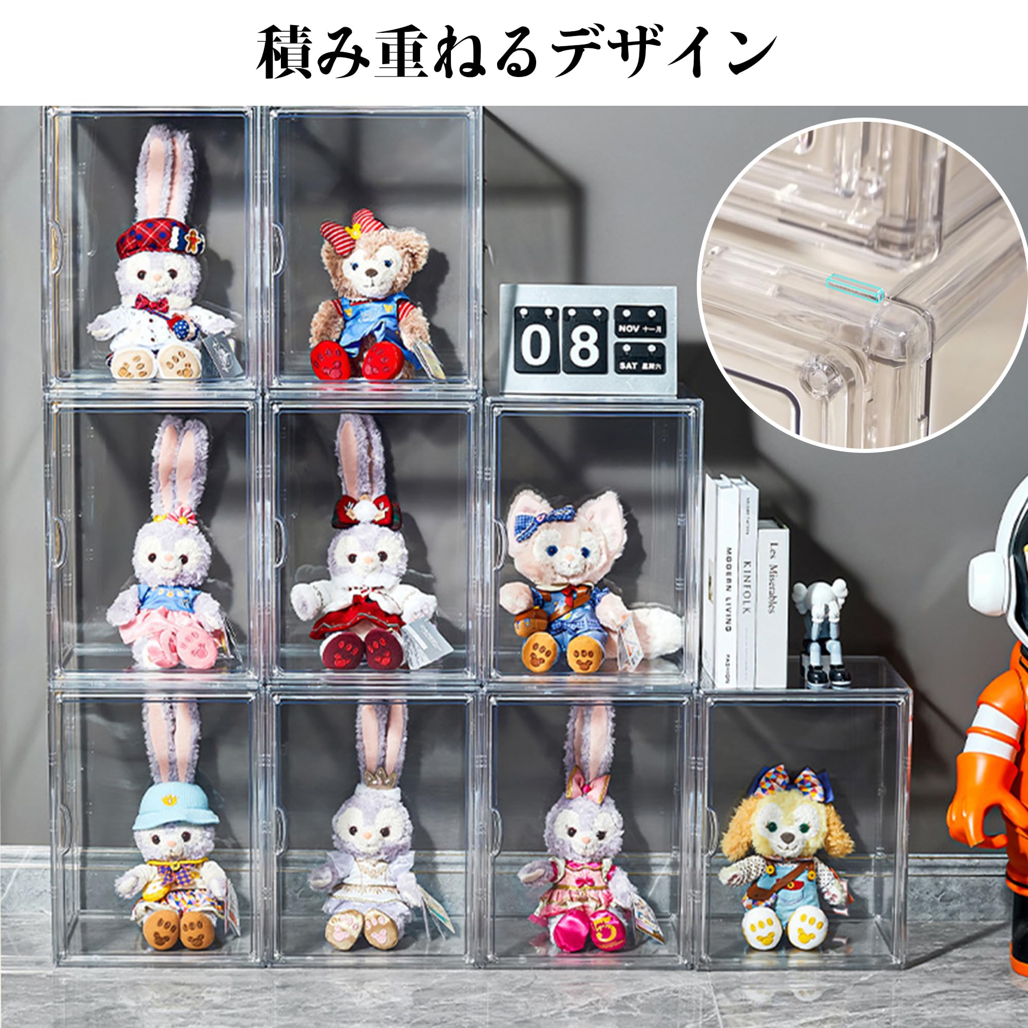 PFLifeフィギュアケース3段幅30/35cmアクリルケースショーケース