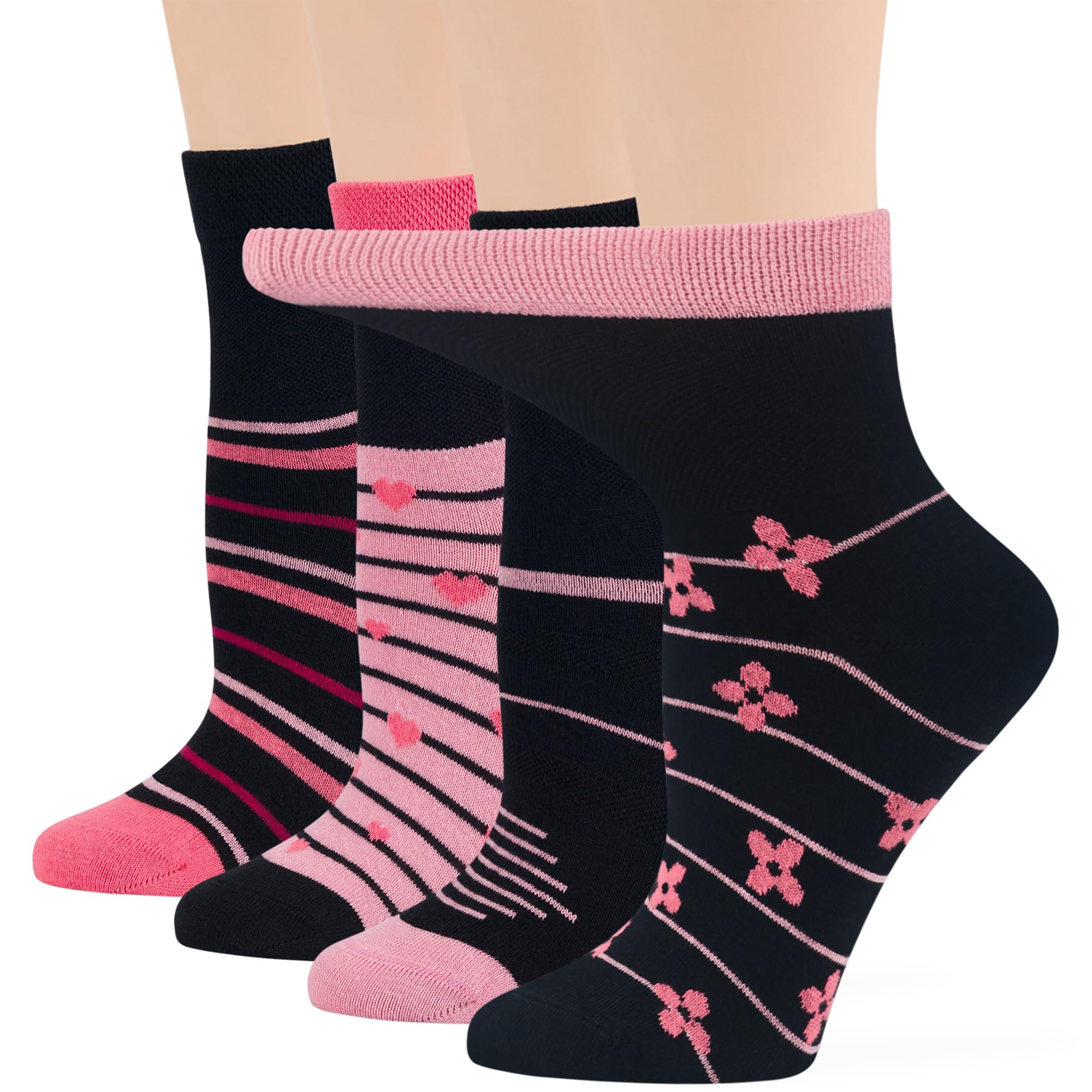 7BIGSTARS KINGDOM Women's Diabetic Fashion Socks