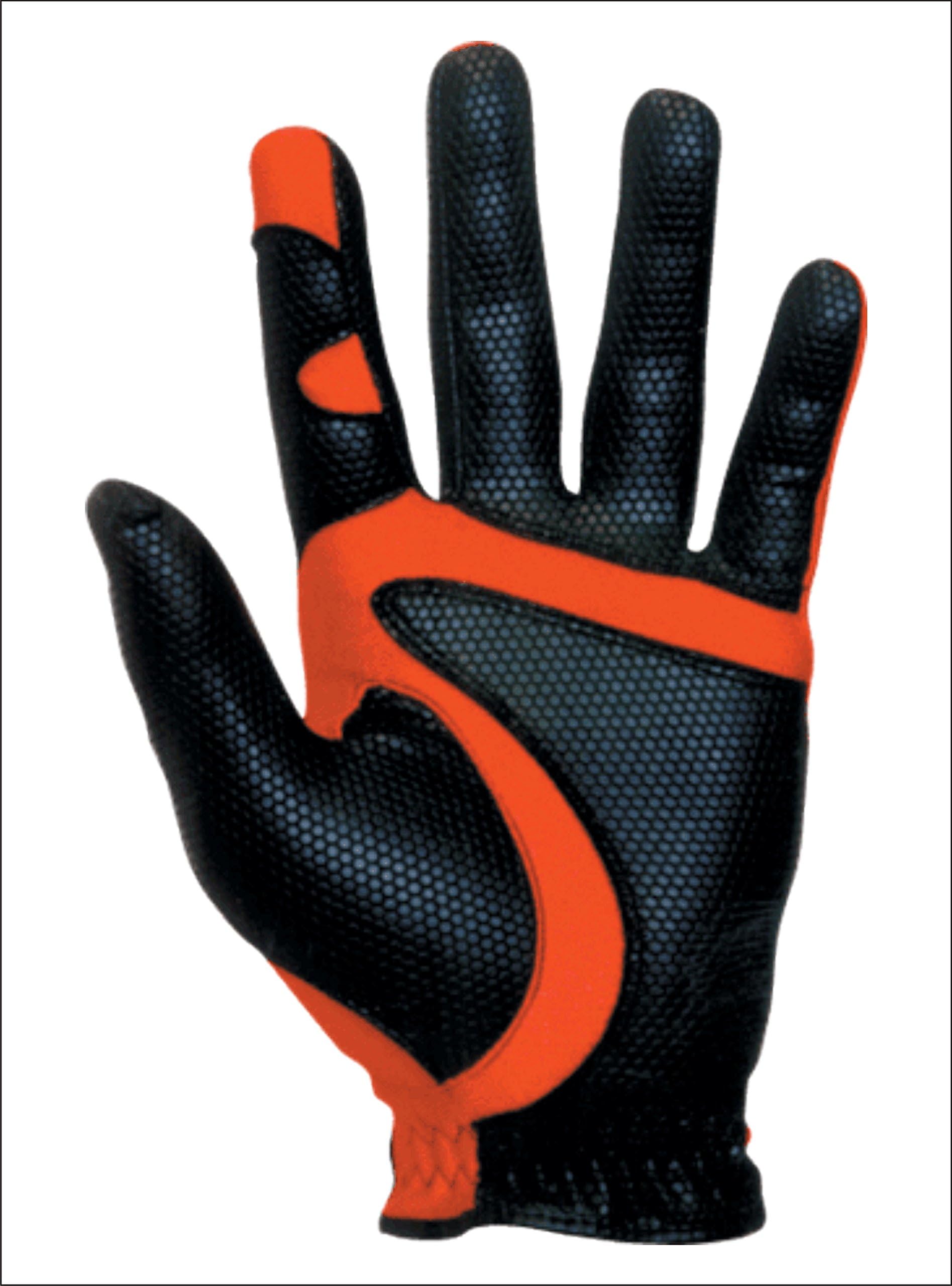 - GolfBasic Fit39 EX Golf Gloves, Medium (Black/Red, FITEX4)