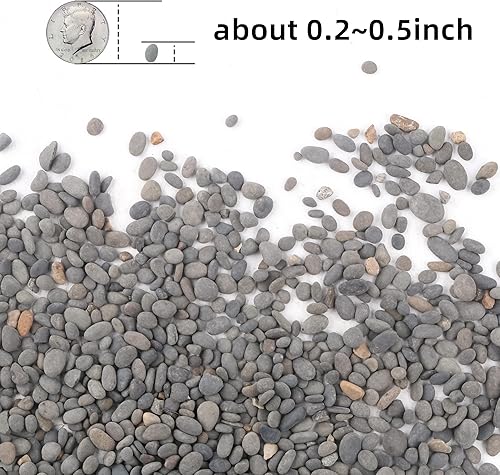 Miniatura 5 de CJGQ Grava de acuario de 18 libras para plantas, rocas decorativas de río para suculentas, cactus al aire libre, jardín paisajismo, rocas de