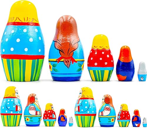 Miniatura 2 de AEVVV Matryoshka ruso Conjunto de 5 piezas