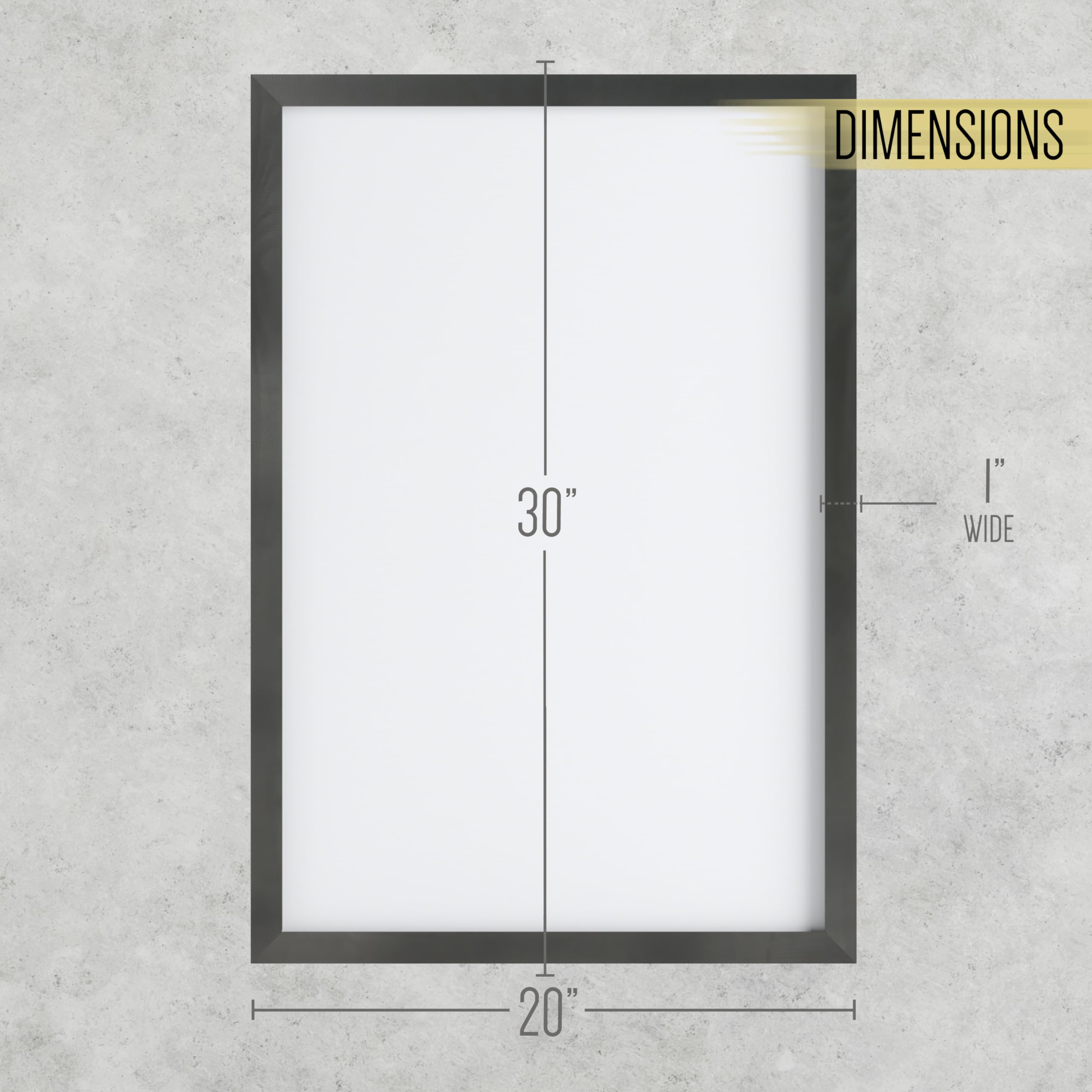 HBCY Creations Pizarra De Pared Con Marco De Madera Maciza Color Marrón Antorchado, 20 X 30 Pulgadas, Superficie Magnética, Decoración Del Hogar, Menús De Restaurante Y Cafetería, Pizarra, Incluye