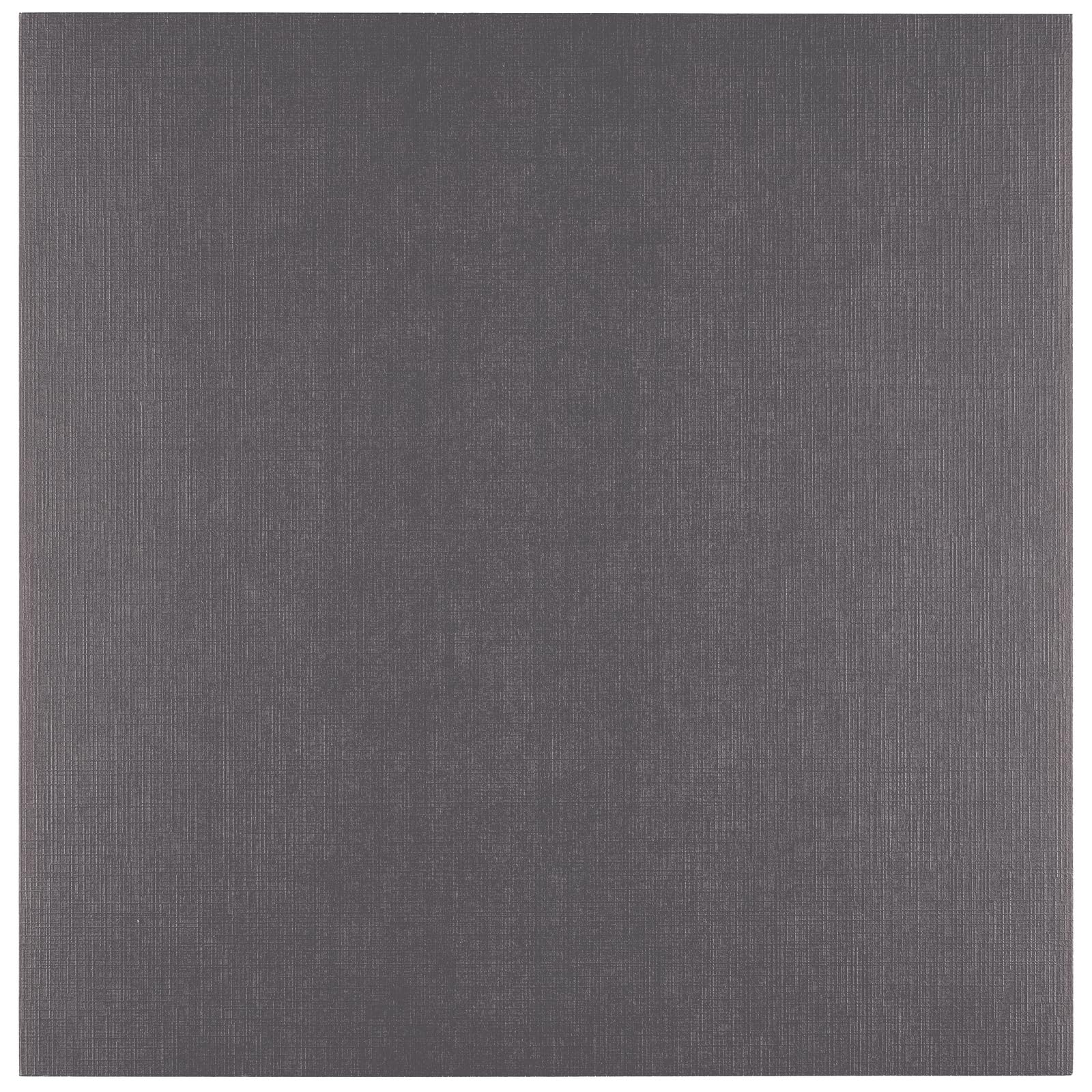 Vaessen Creative Linen Cardstock 12 x 12-25 pcs - Anthracite (Grey) - 250 GSM Coloured Paper - Card Making Supplies for Scrapbooking and Crafting