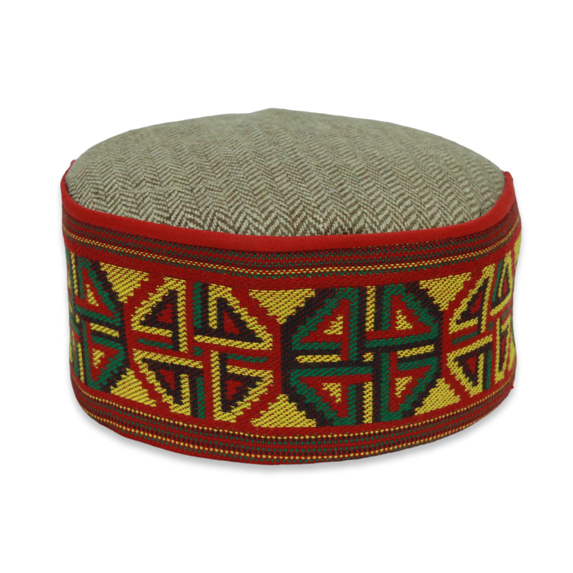 Vastraa Fusion Unisex Woolen Kullu Cap (Pack of 1) (TS0968_Broad Octagon 44-Pattern Big_Free Size)-image-26
