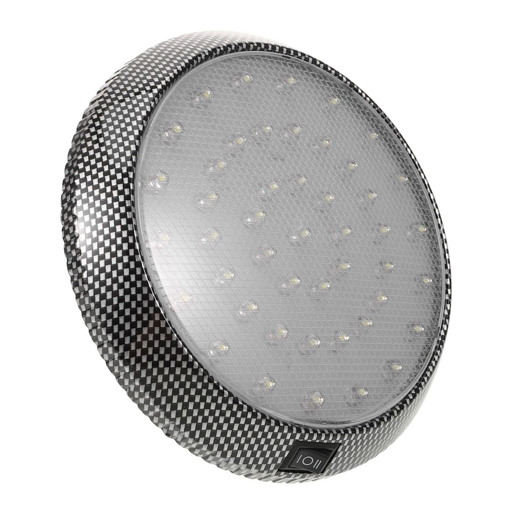 OUNONA Led Panel Dome Light for Car Ceiling High Brightness Led Panel Lamp with Switch Easy Installation Rv Dome Light Versatile Interior Lighting for Vehicles