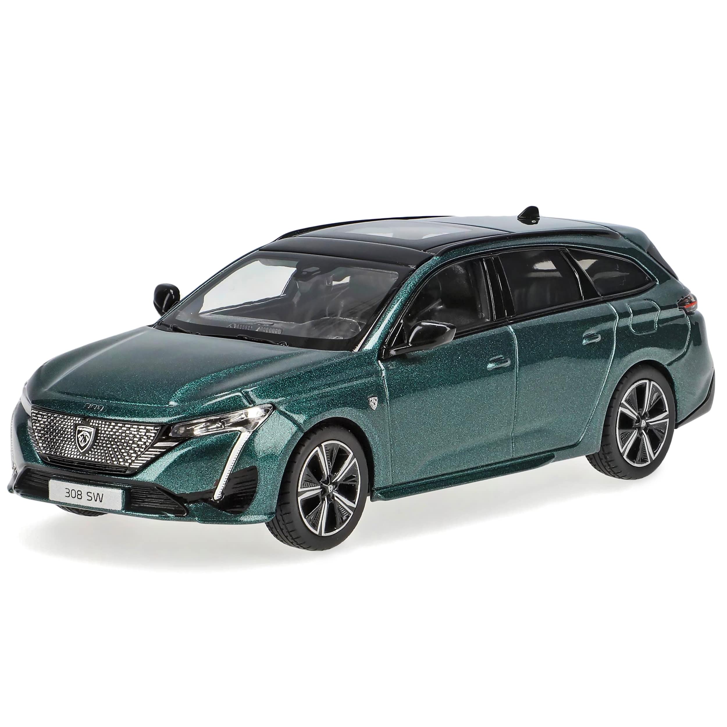 Peugeot 308 III SW Kombi Avatar Blau Grün 3. Generation Ab 2021 1/43 Norev Modell Auto