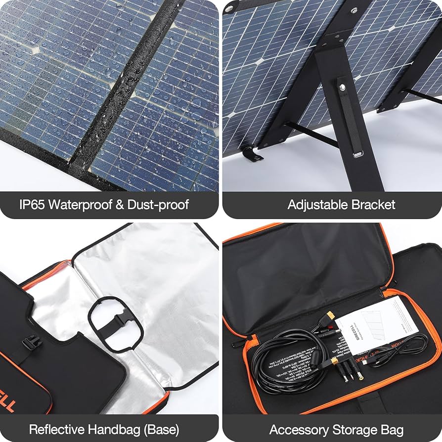 Amazon.com : GRECELL 120W Portable Solar Panel for Power