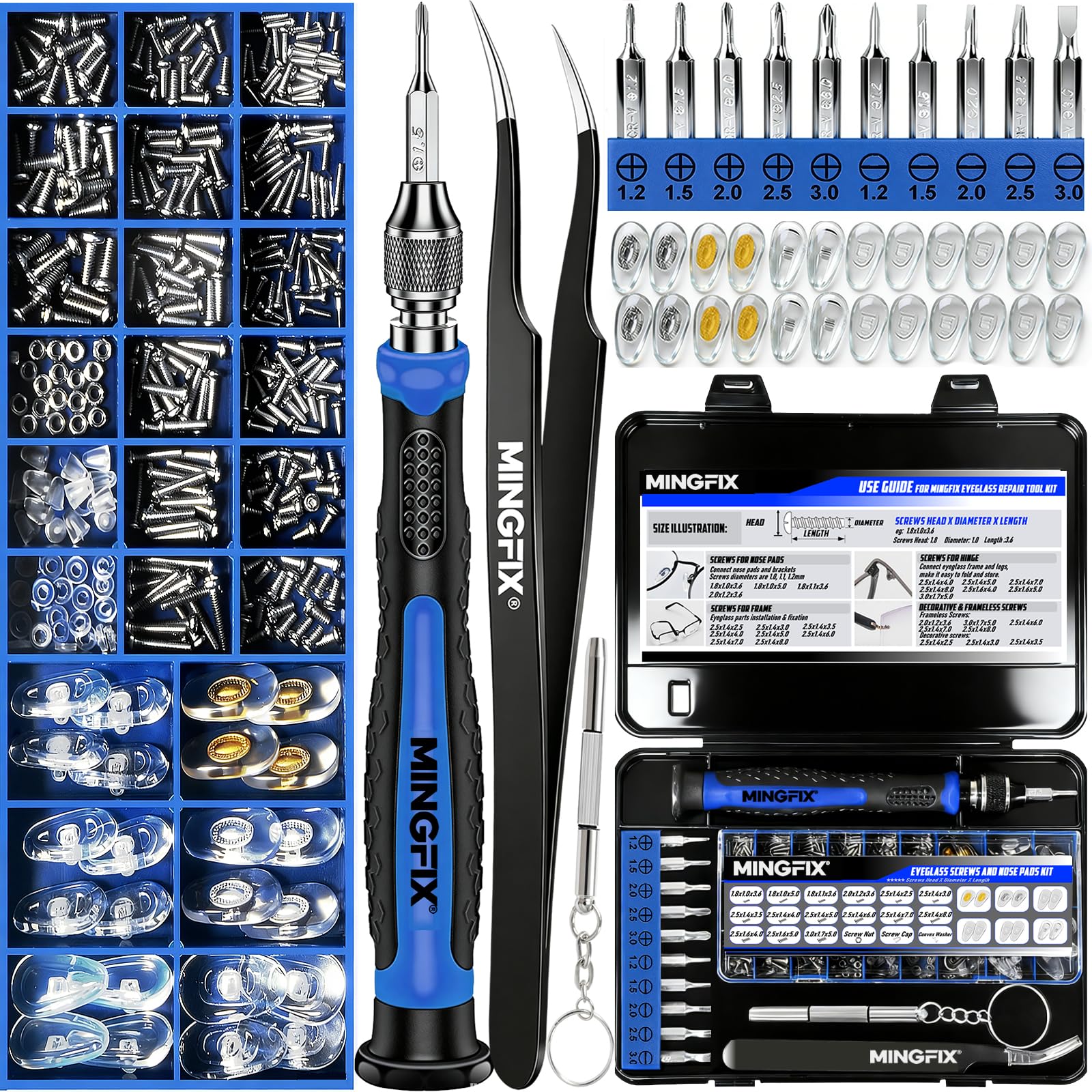 THE  Eye Repair V 2個セット Amazon.com: Eyeglass Sunglass Repair Kit,MINGFIX Magnetic Eye