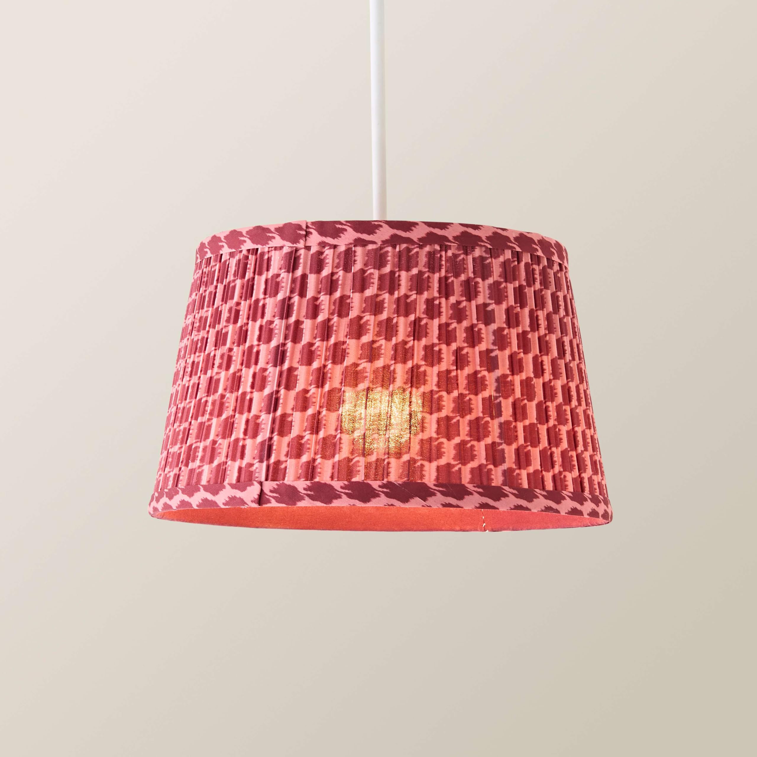 ValueLights | Malina Double Pink Small Pleated Tapered Easy Fit Lamp Shade (D) 25cm and Bulb | Lamp Shades, Home Décor & Improvement Essential