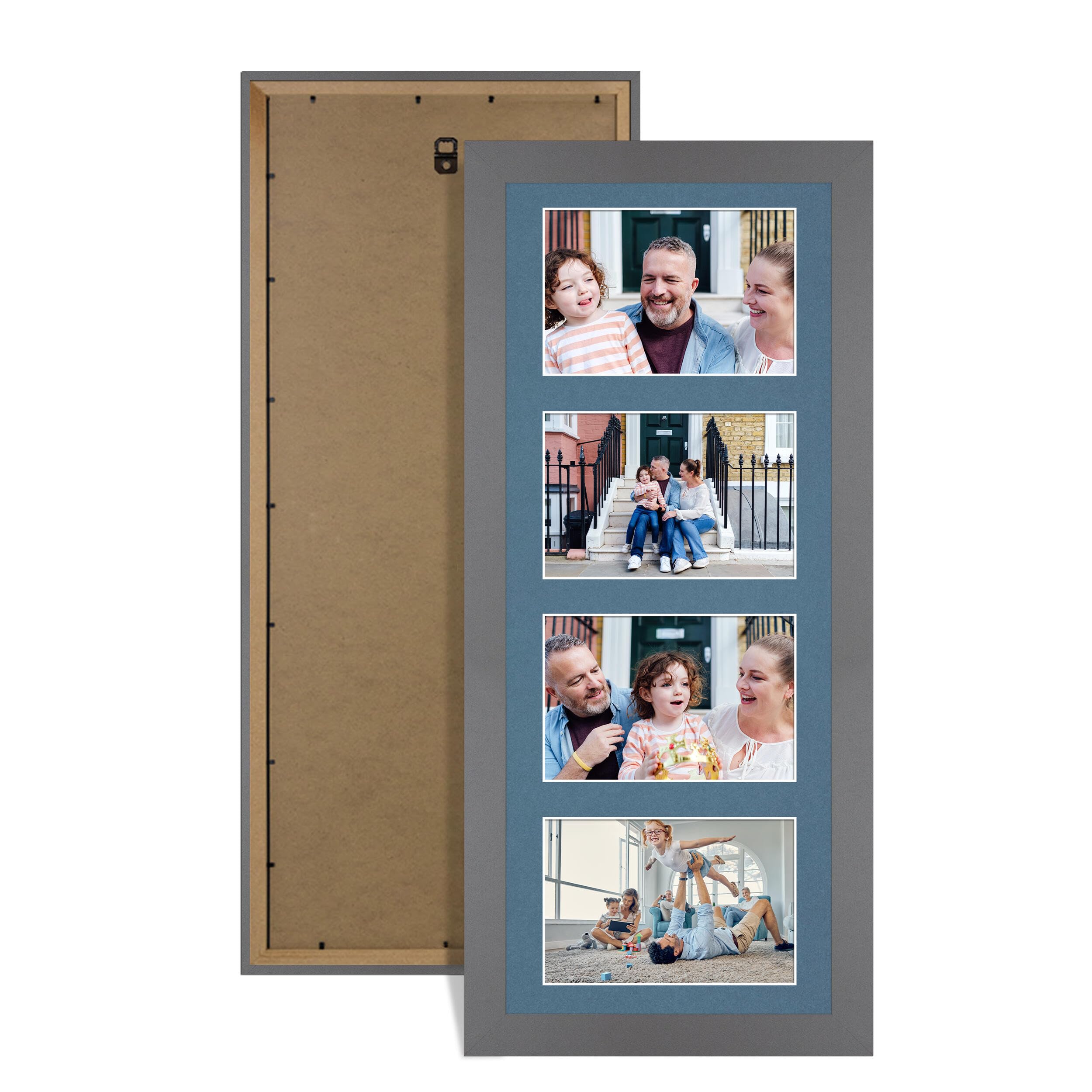 Alison Kingsgate Dark Grey 50x20cm Photo frame for multiple pictures