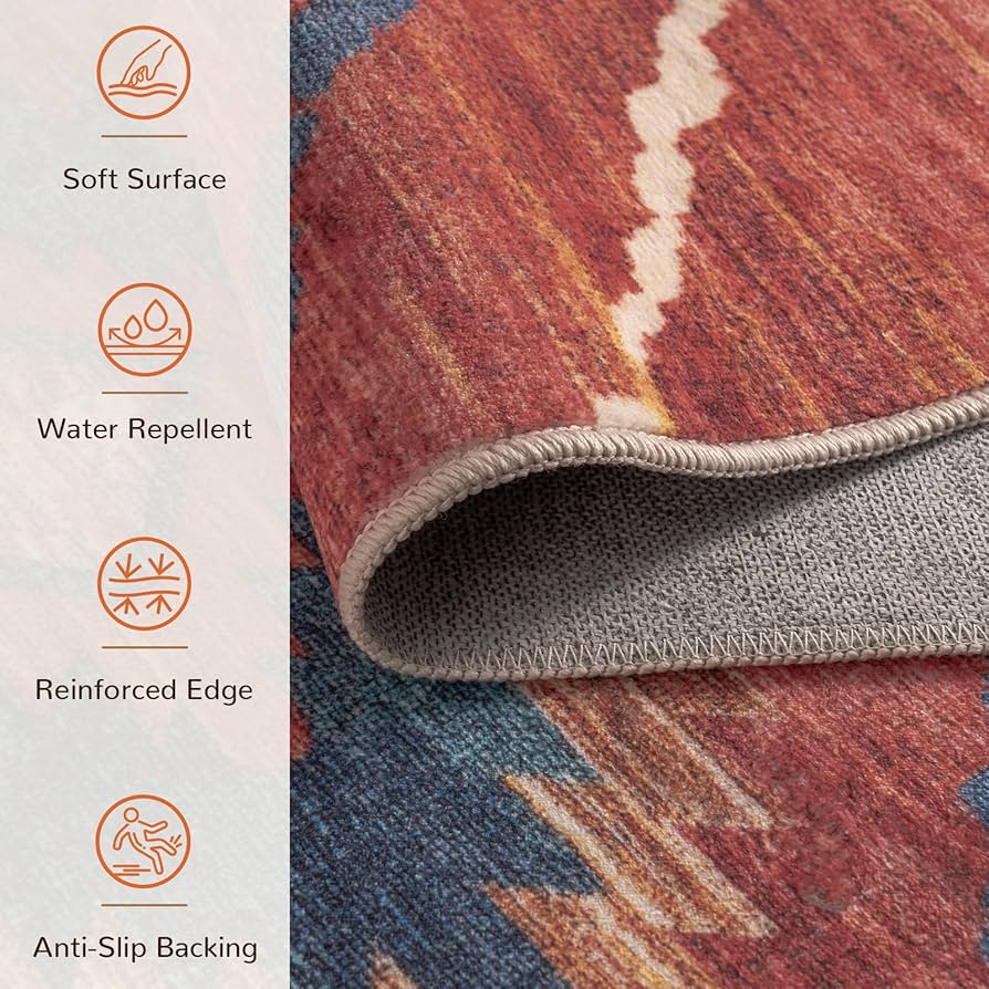 Amazon.com: Area Rug 6x9 Rug Machine Washable Non-Slip Low